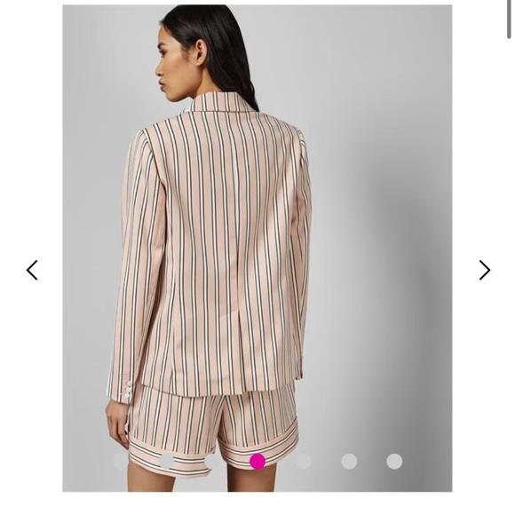 NEW • TED BAKER • Women’s Betia Tailored Jacket Stripes Pink / White / Black 6 - Picture 2 of 6